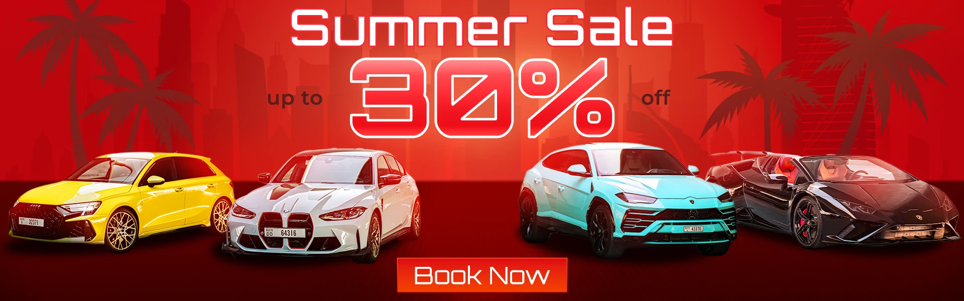 Luxury rental car banner