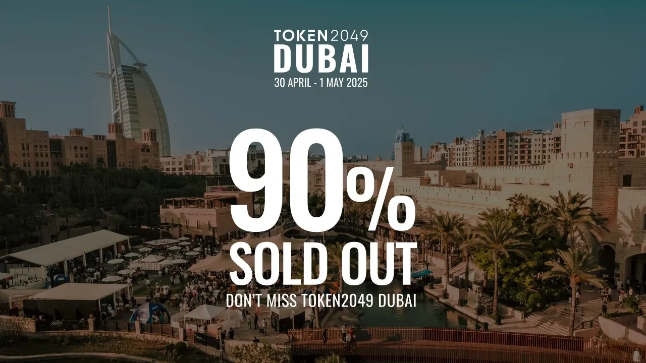 TOKEN2049 Dubai 2025 - 90% Sold Out Event on 30 April - 1 May with Burj Al Arab in Background