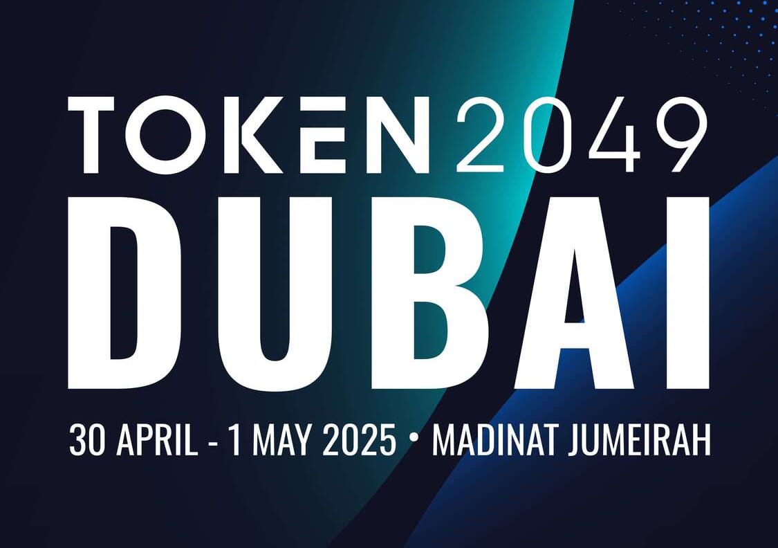 Token 2049 Dubai Event Poster - 30 April to 1 May 2025 at Madinat Jumeirah.