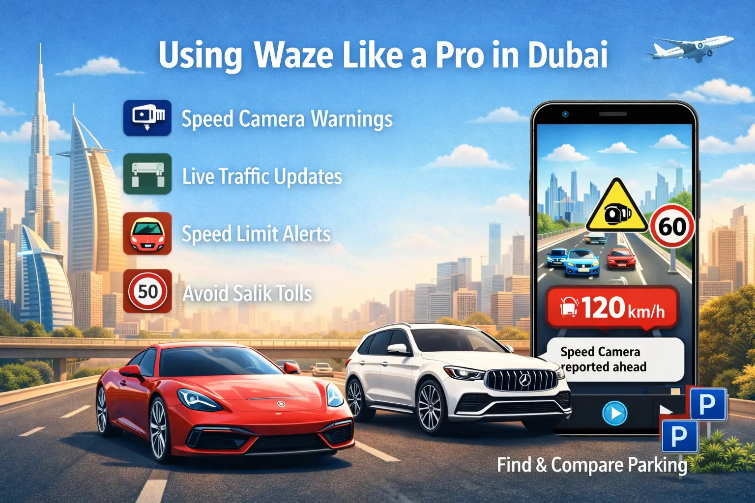 How to Use Waze in Dubai like a Pro: Driving, Speed Limits & Alerts