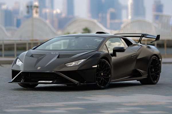 Lamborghini Huracán STO in Dubai, luxury supercar rental choice for an unforgettable driving experience